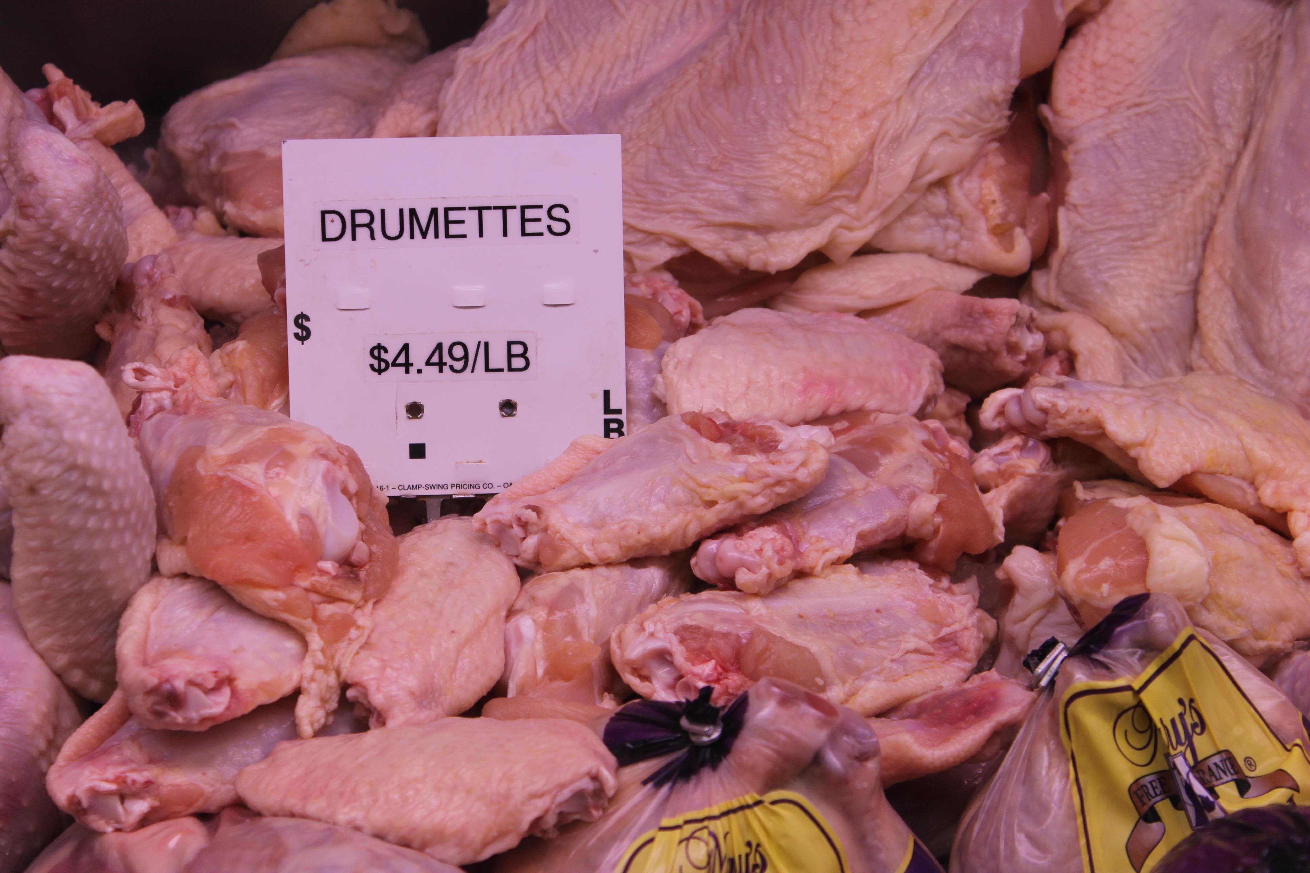 image of raw butchered chicken