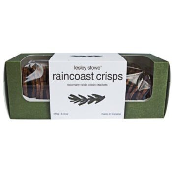 Lesley Stowes raincoast crisps rosemary raisin pecan