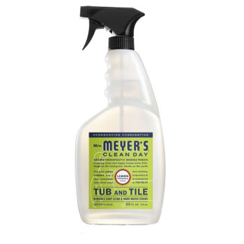 mrs meyers clean day lemon verbena tub and tile cleaner 33oz spray bottle