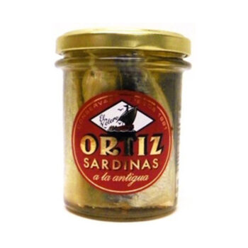 ortiz spanish sardines a la antiqua old style skin on 6.7oz jar