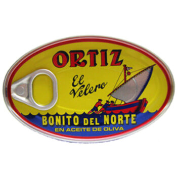 ortiz bonito del norte tuna in olive oil 395oz oval tin spain 12pack