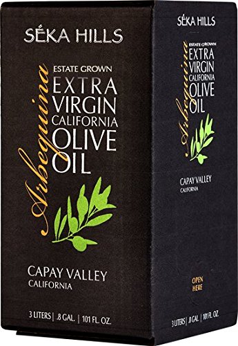 seka hills premium extra virgin california olive oil 3ltr 101fl-oz bag in box